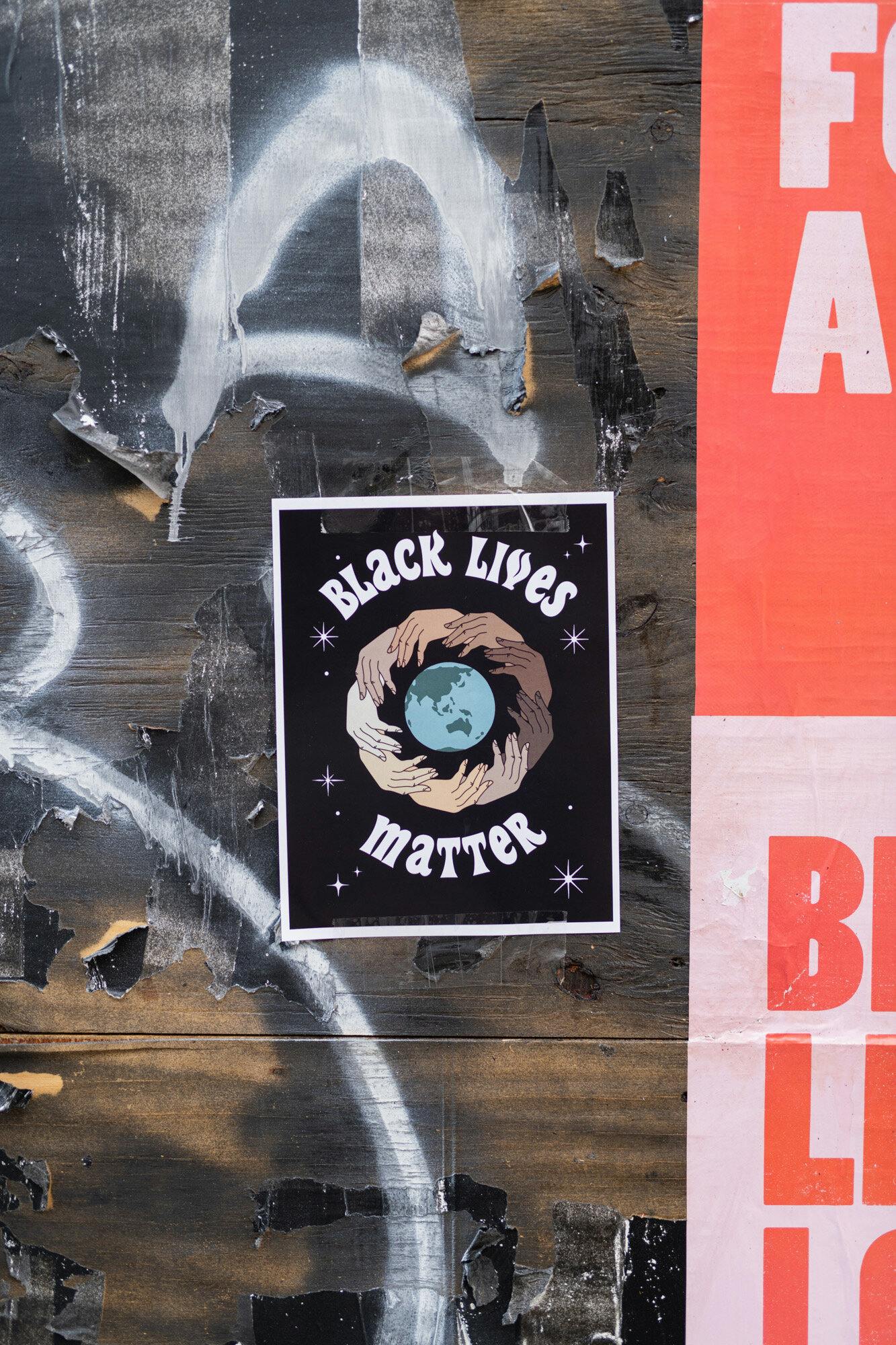 Black Lives Matter posters, Personal work, ©Anja Slibar
