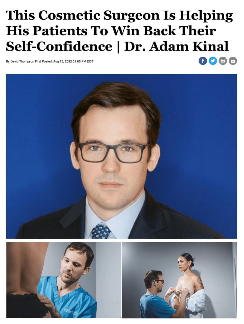 This Cosmetic Surgeon Is Helping His Patients To Win Back Their Self-Confidence