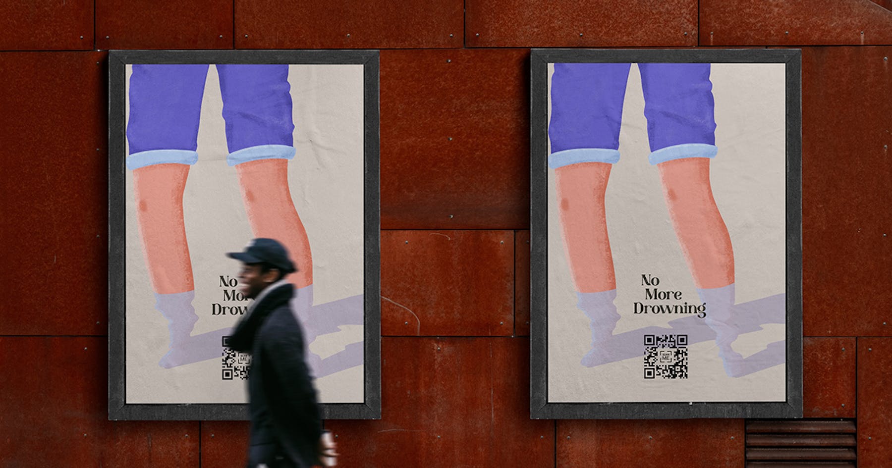 Street ad for the Belonging app