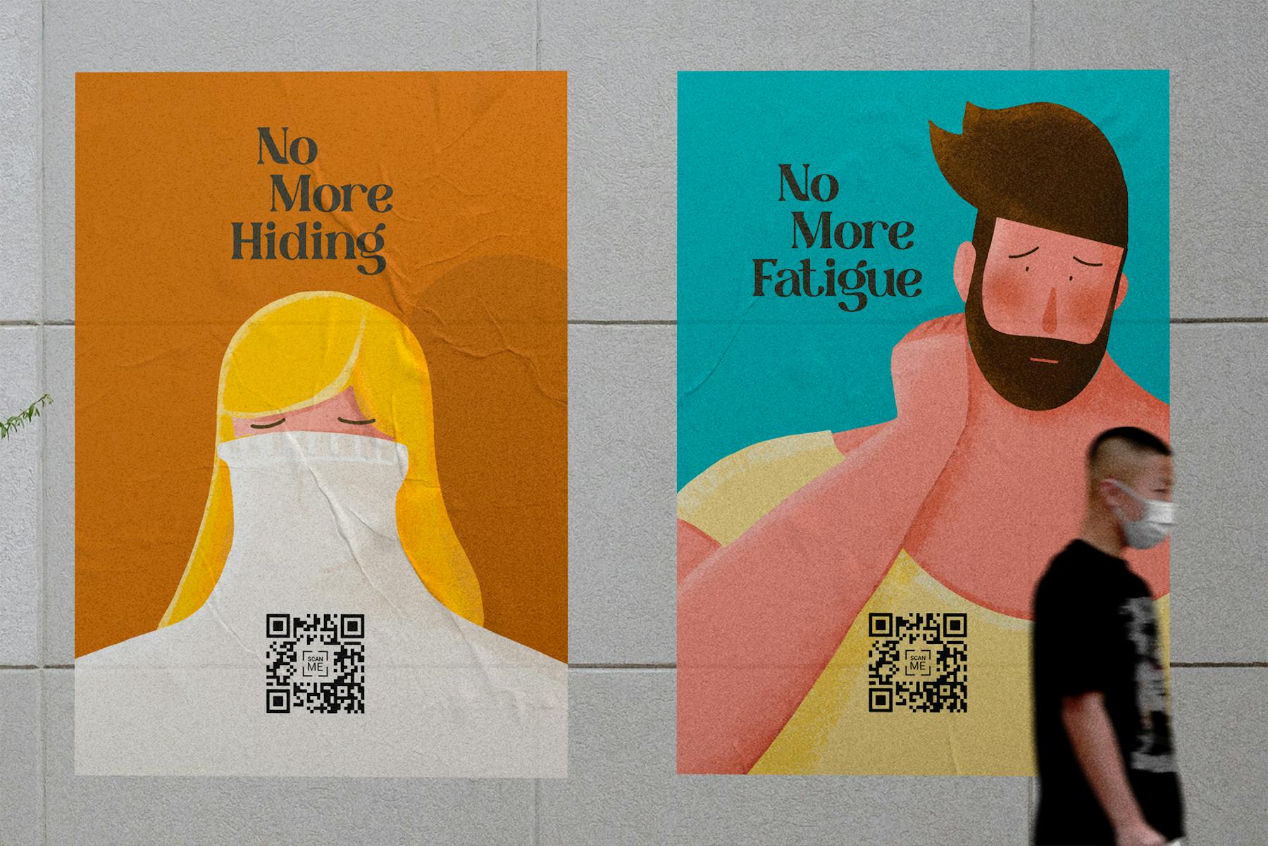 Street ad for the Belonging app