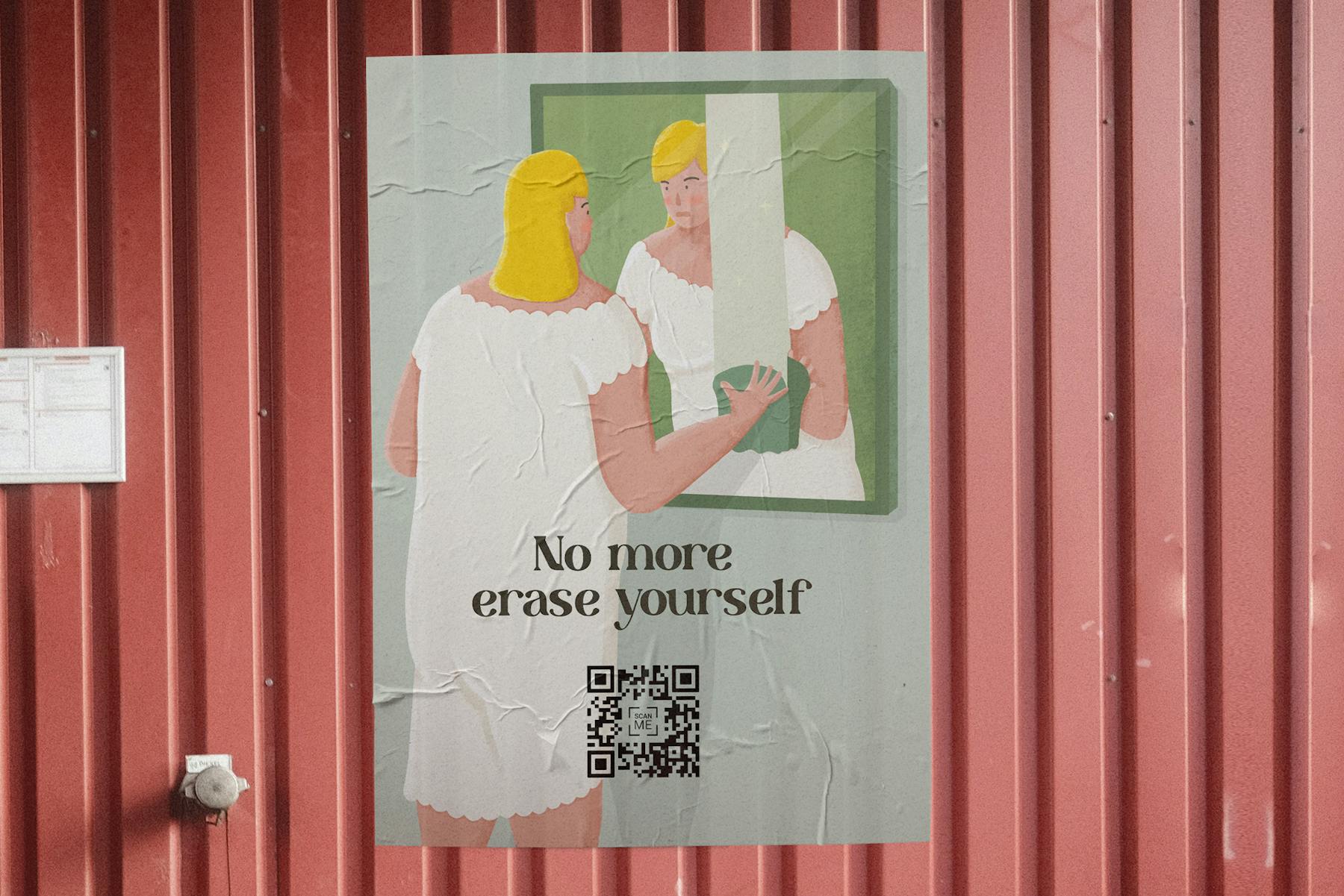 Street ad for the Belonging app