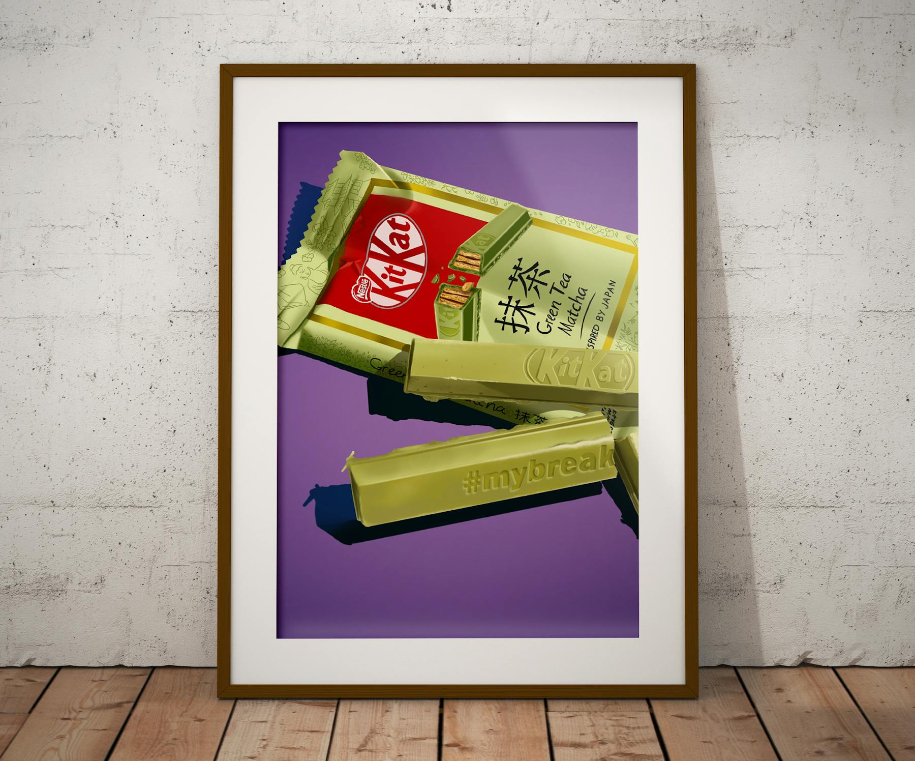 Drawing the Kit Kat chocolate matcha was an enjoyable experience, and it happens to be my favorite flavor.