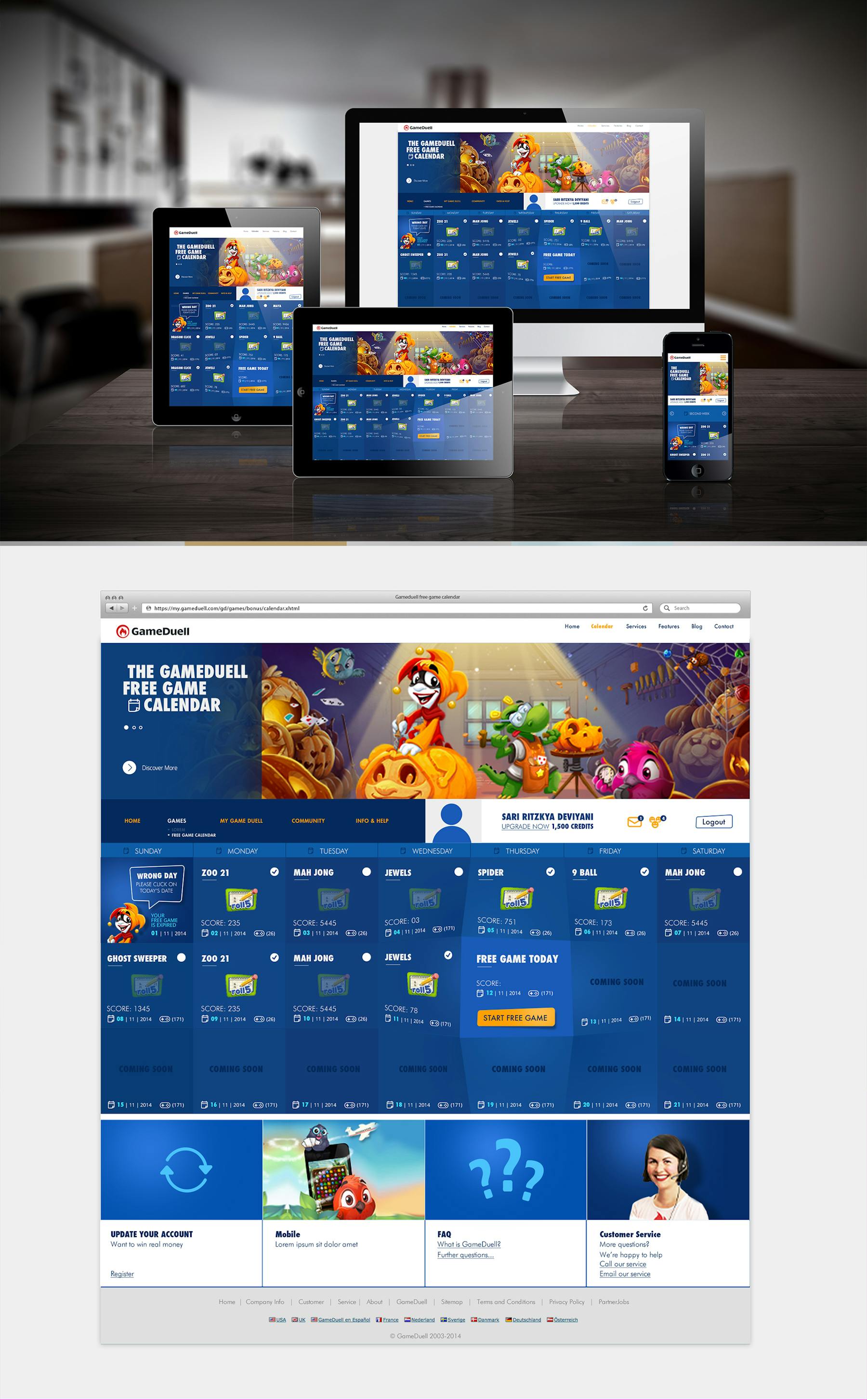 concept for their new website