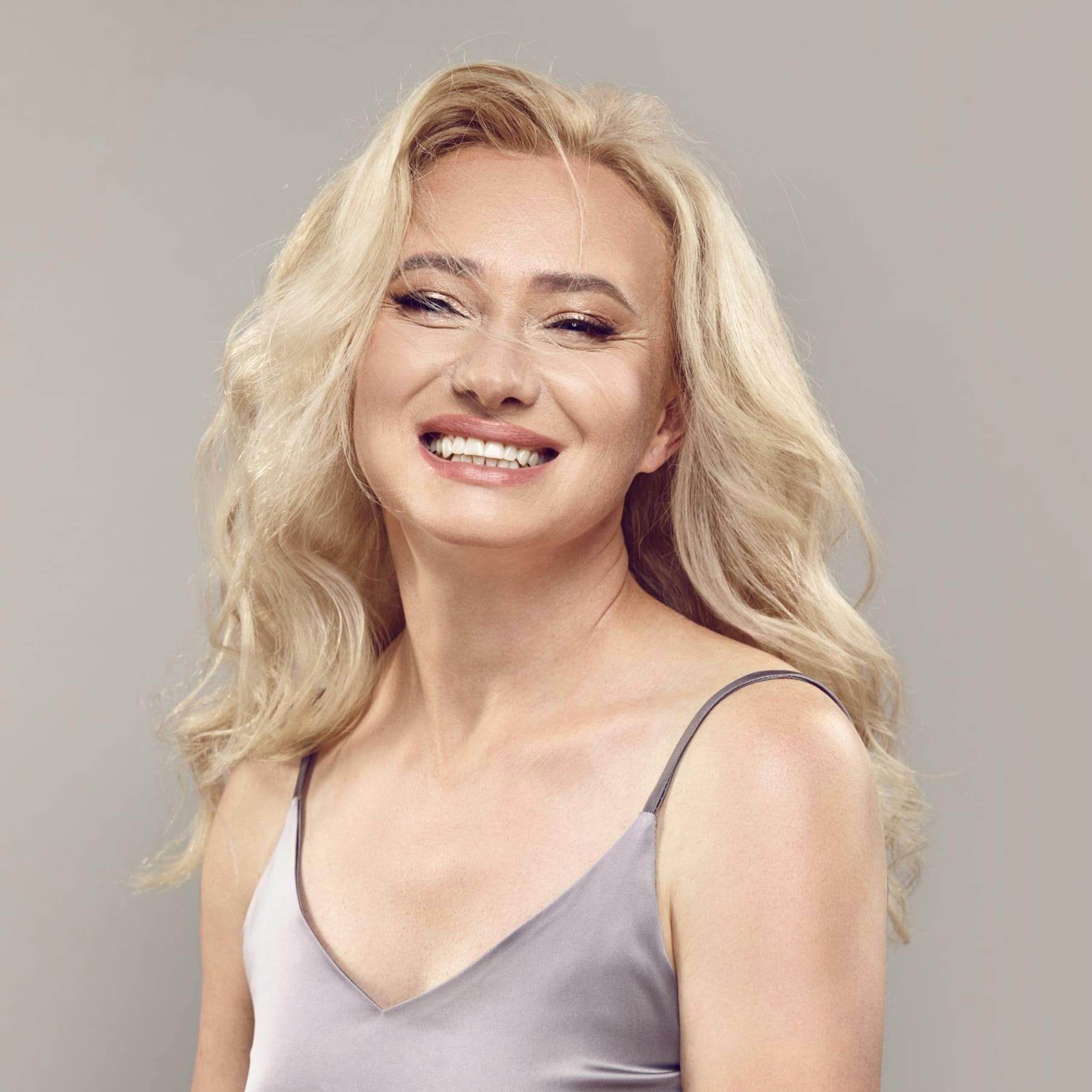 Blonde Woman Smiling
