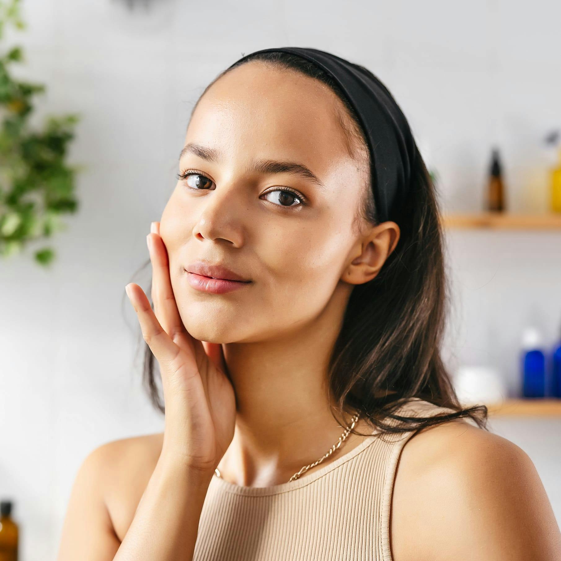 Woman with Clear Skin