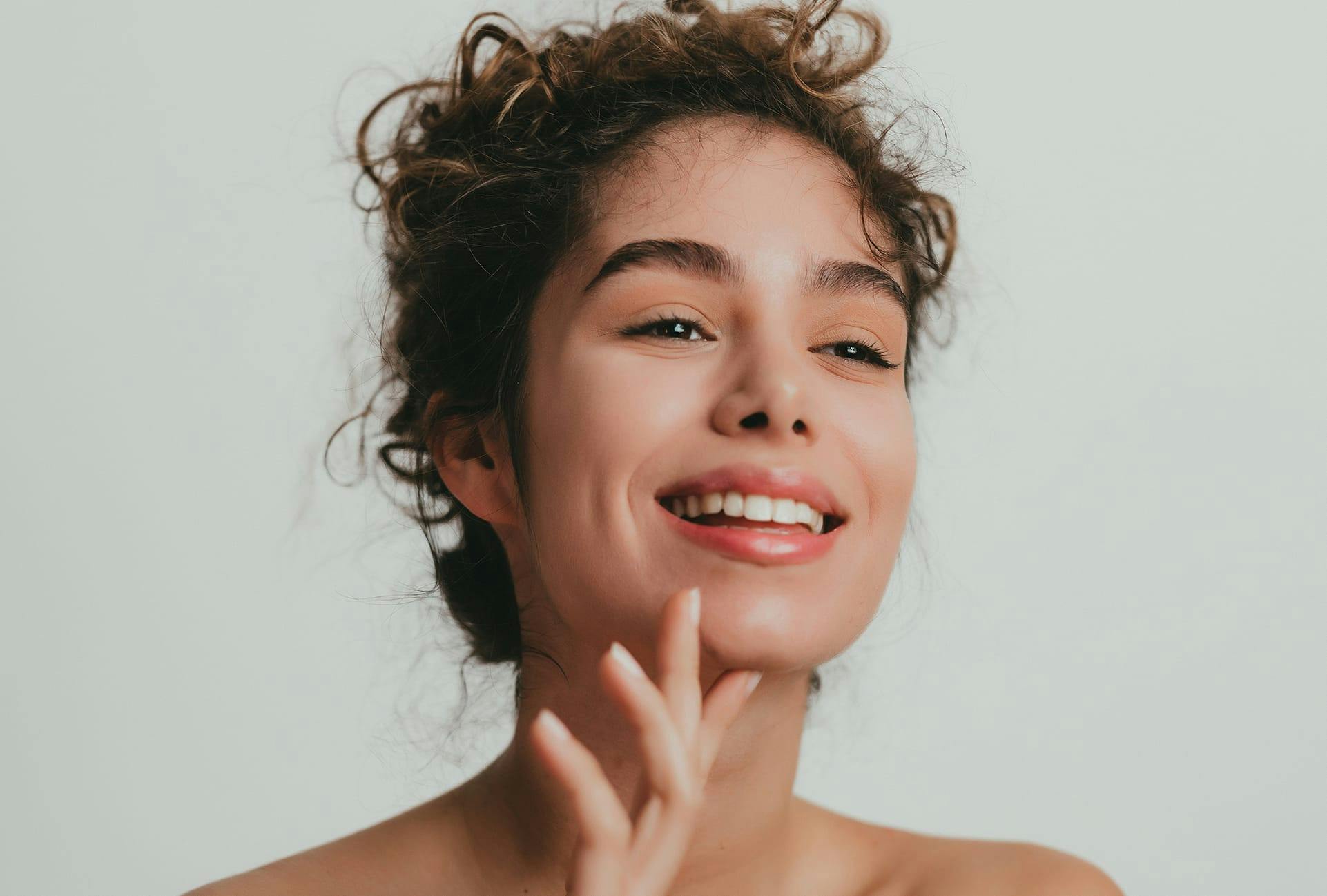 Woman with Messy Bun