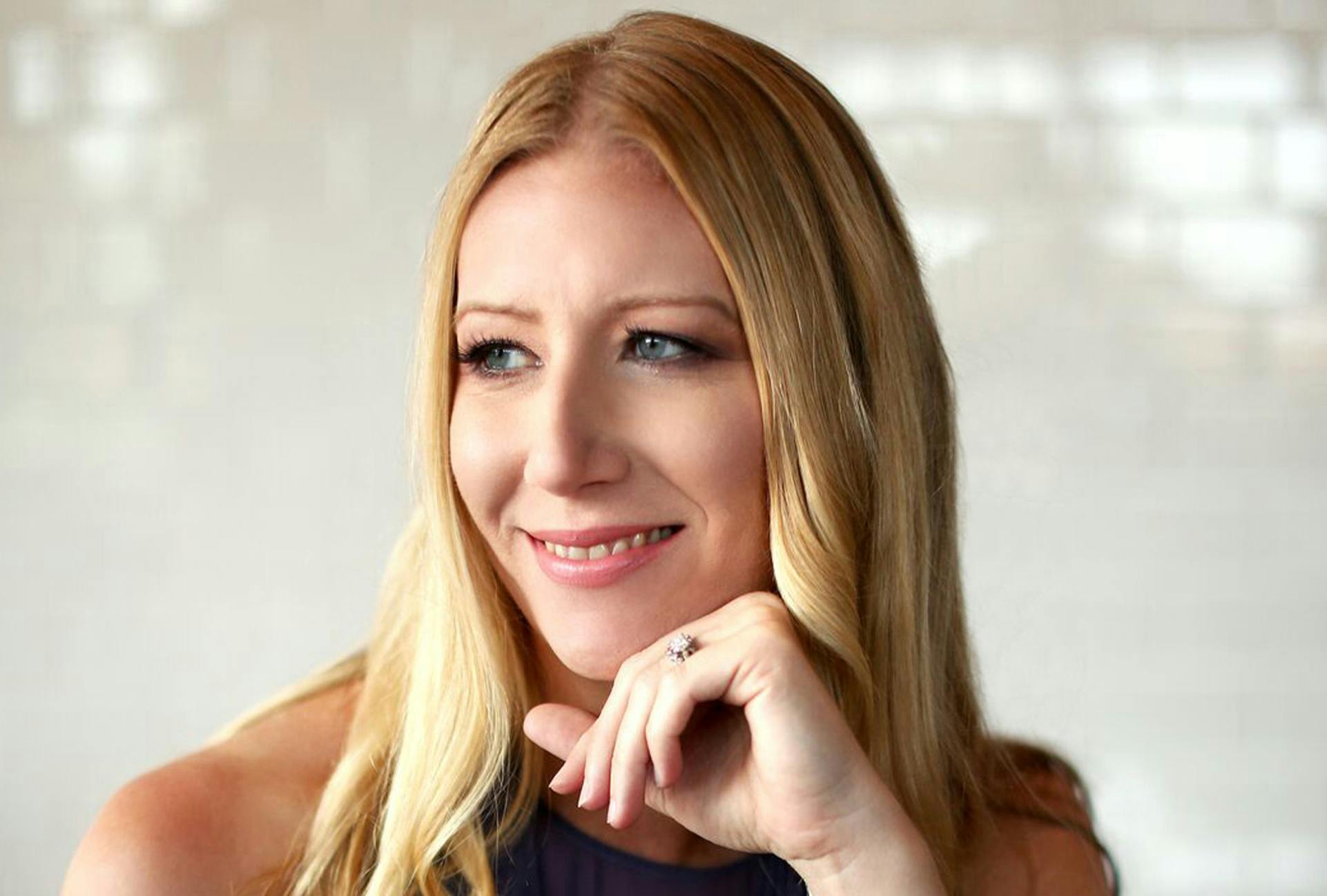 Closeup of Woman Resting her Face on her Hand