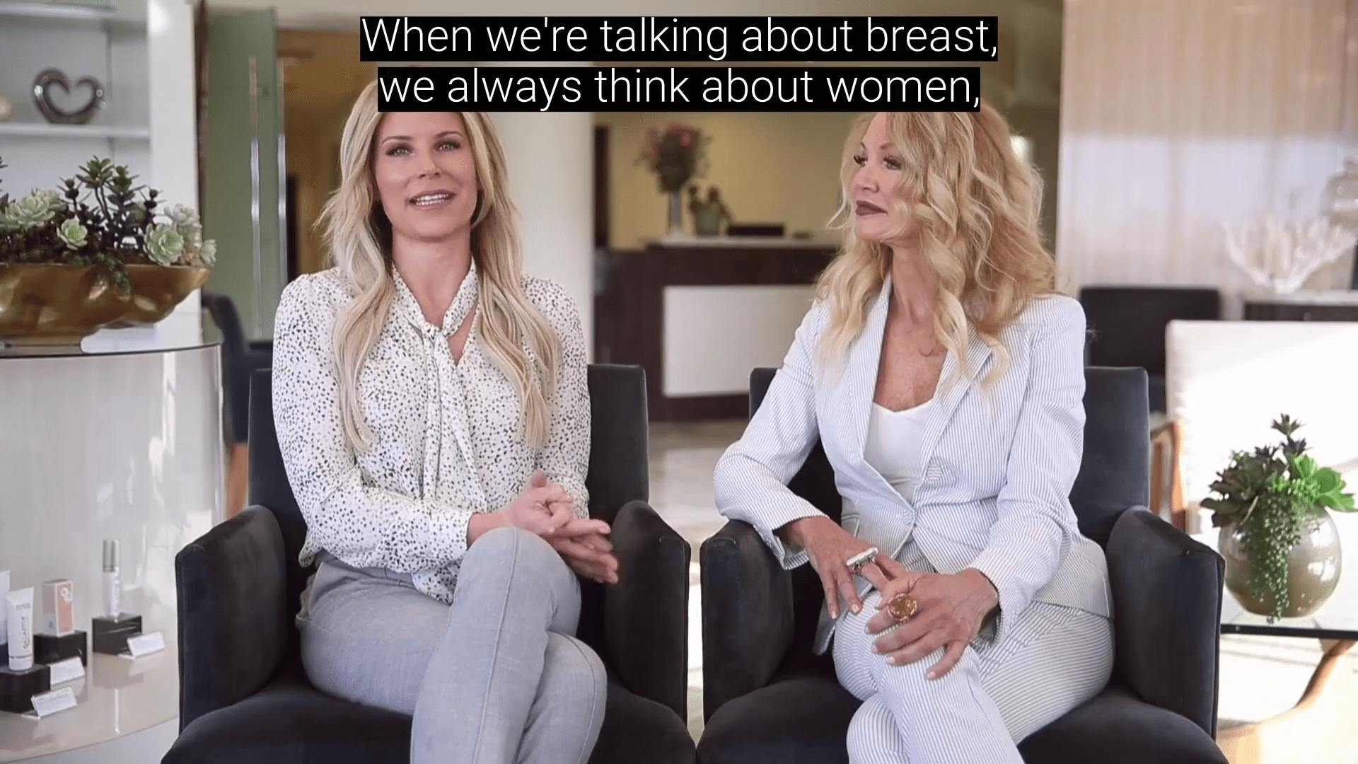 Two Women Discussing Breast Procedures
