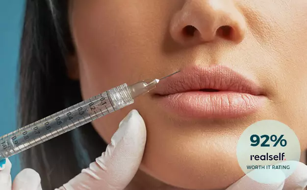 Close up of Woman Receiving and Injectable