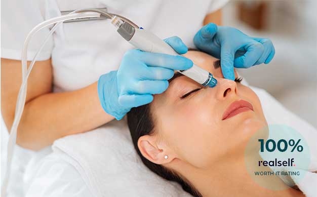 Woman Receiving Facial Treatment