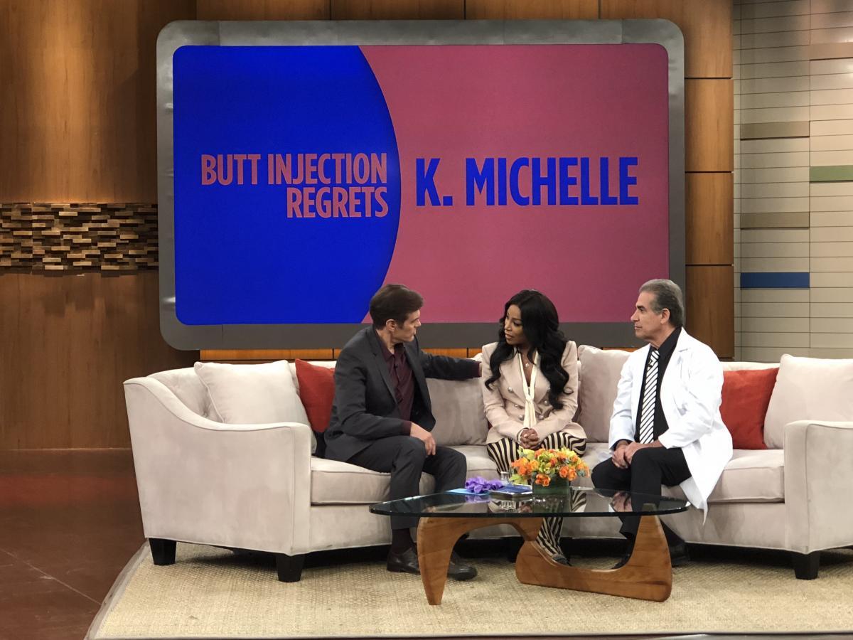 K. Michelle on The Doctor Oz Show with Dr. Niccole discussing butt implants