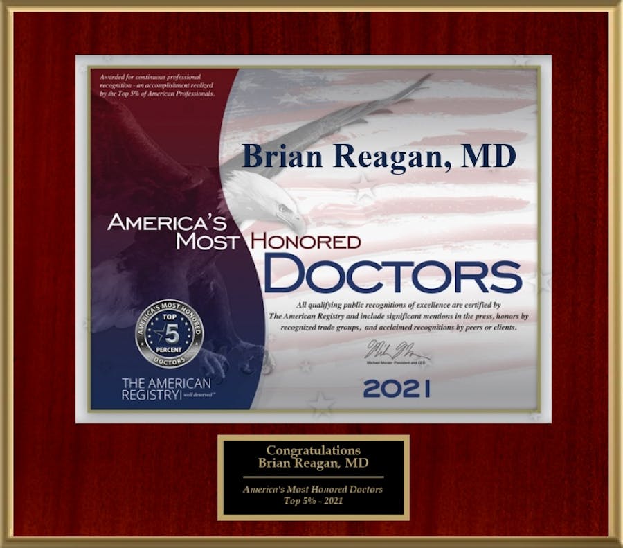 America's Most Honored Doctors Plaque