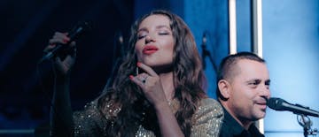 Two musicians siting