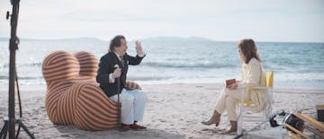 artist dali at the seaaside