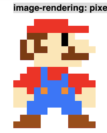 Bild på två Super Marios, där den ena är i hög kvallitet