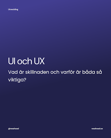 UI och UX