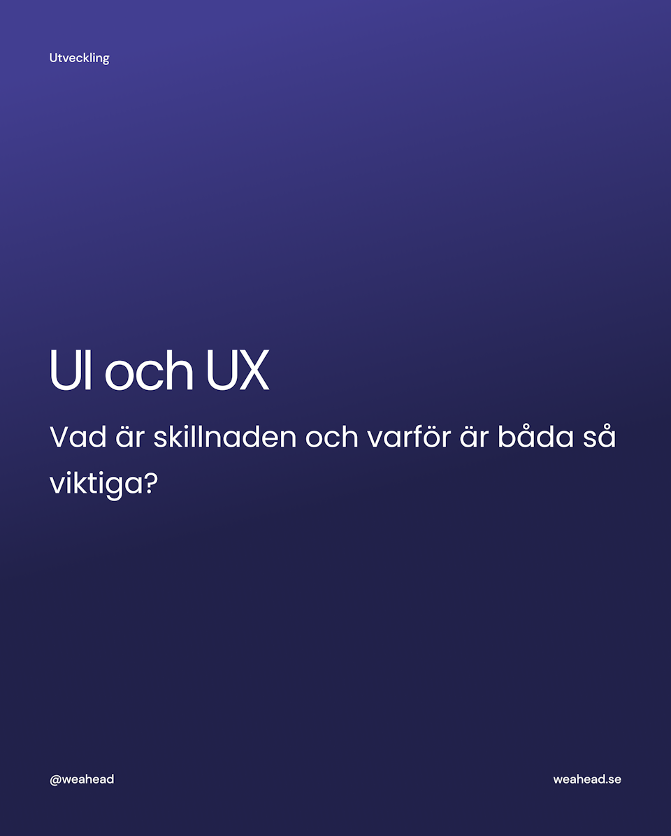 UI och UX