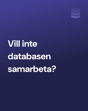 Bild med text, vill inte databasen samarbeta?