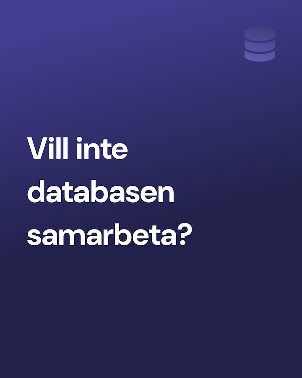 Bild med text, vill inte databasen samarbeta?