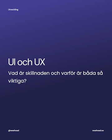 UI och UX