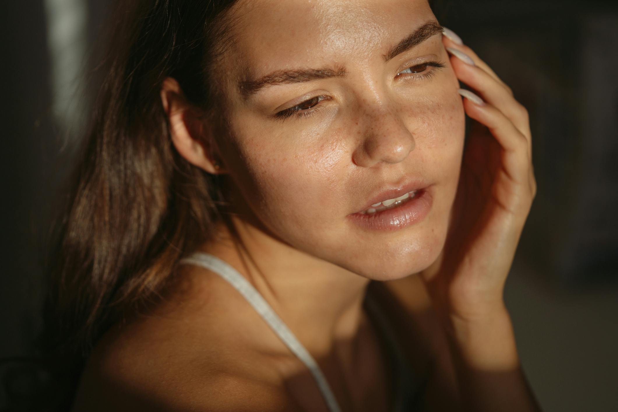 woman in the sunlight