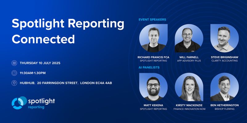 Spotlight Reporting Connected · Resource Center · Blog · App Advisory Plus
