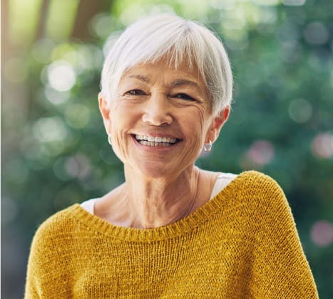 Smiling older woman