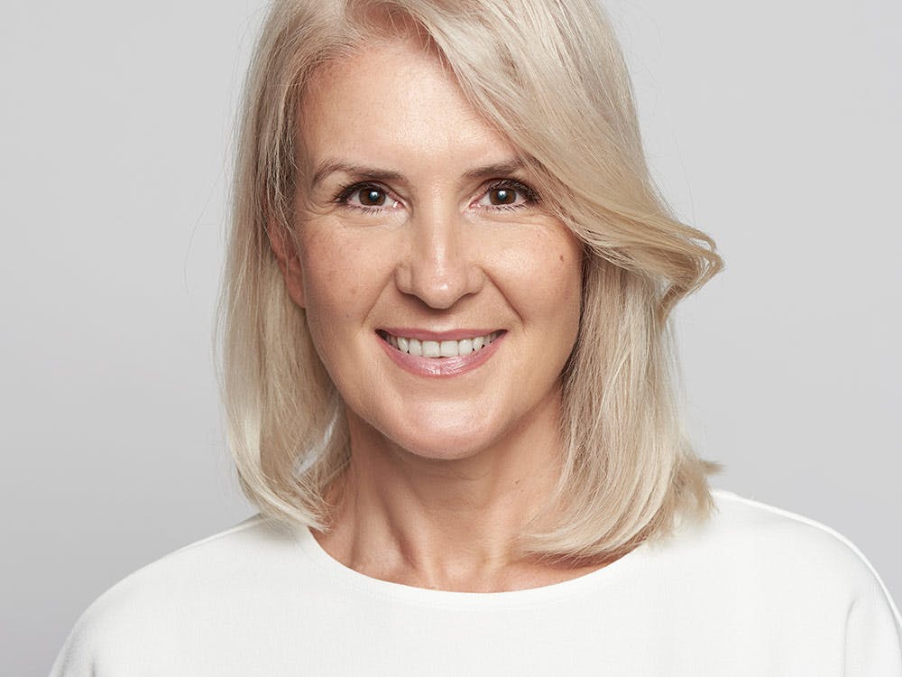 Face of woman in her 50s