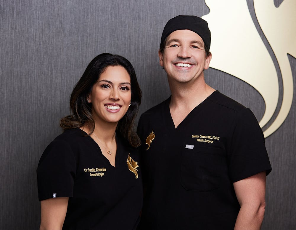 Dr. Renita and Dr. Chivers smiling