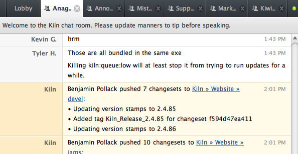 notifiche invasive hipchat