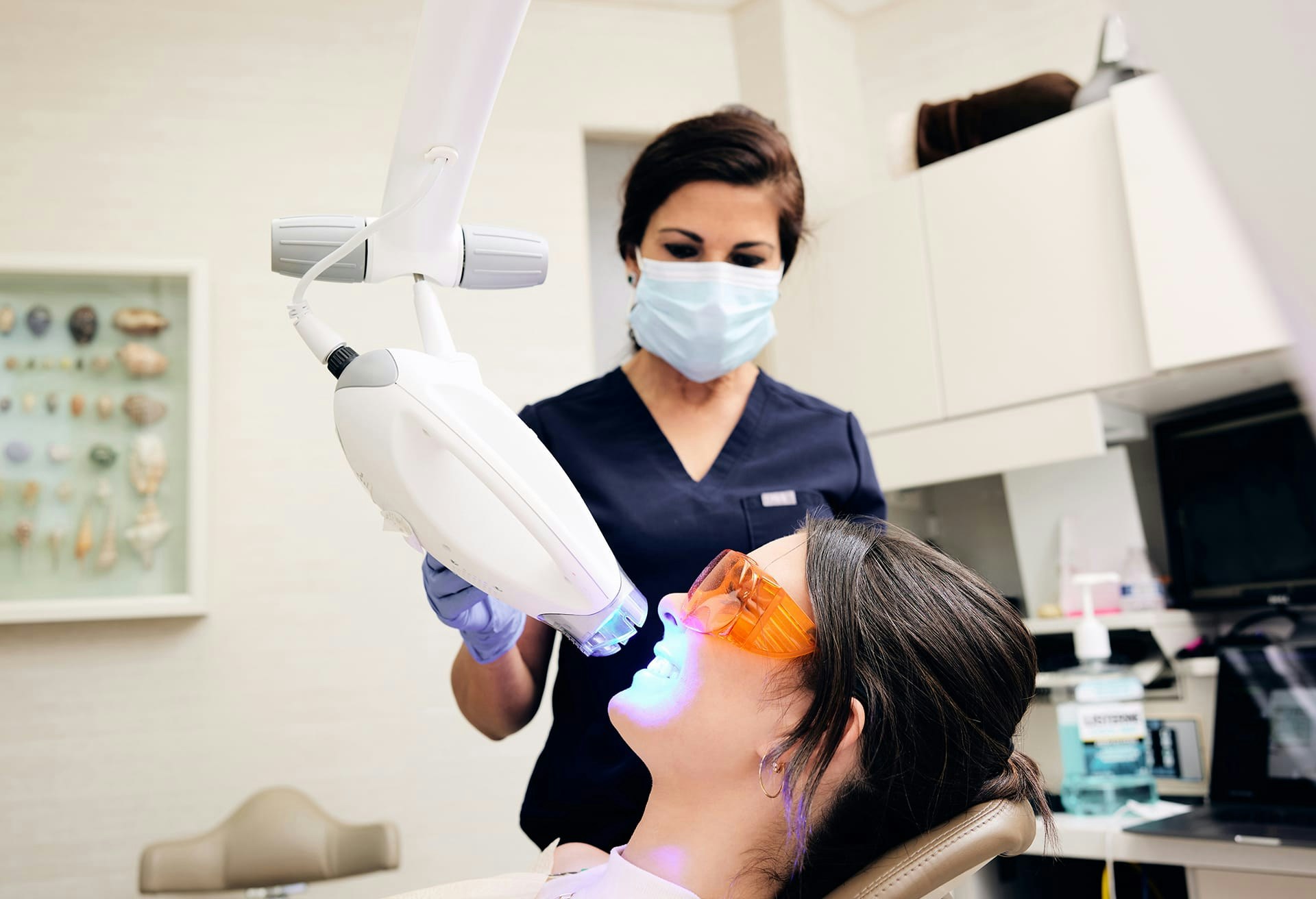Patient Receiving Teeth Whitening
