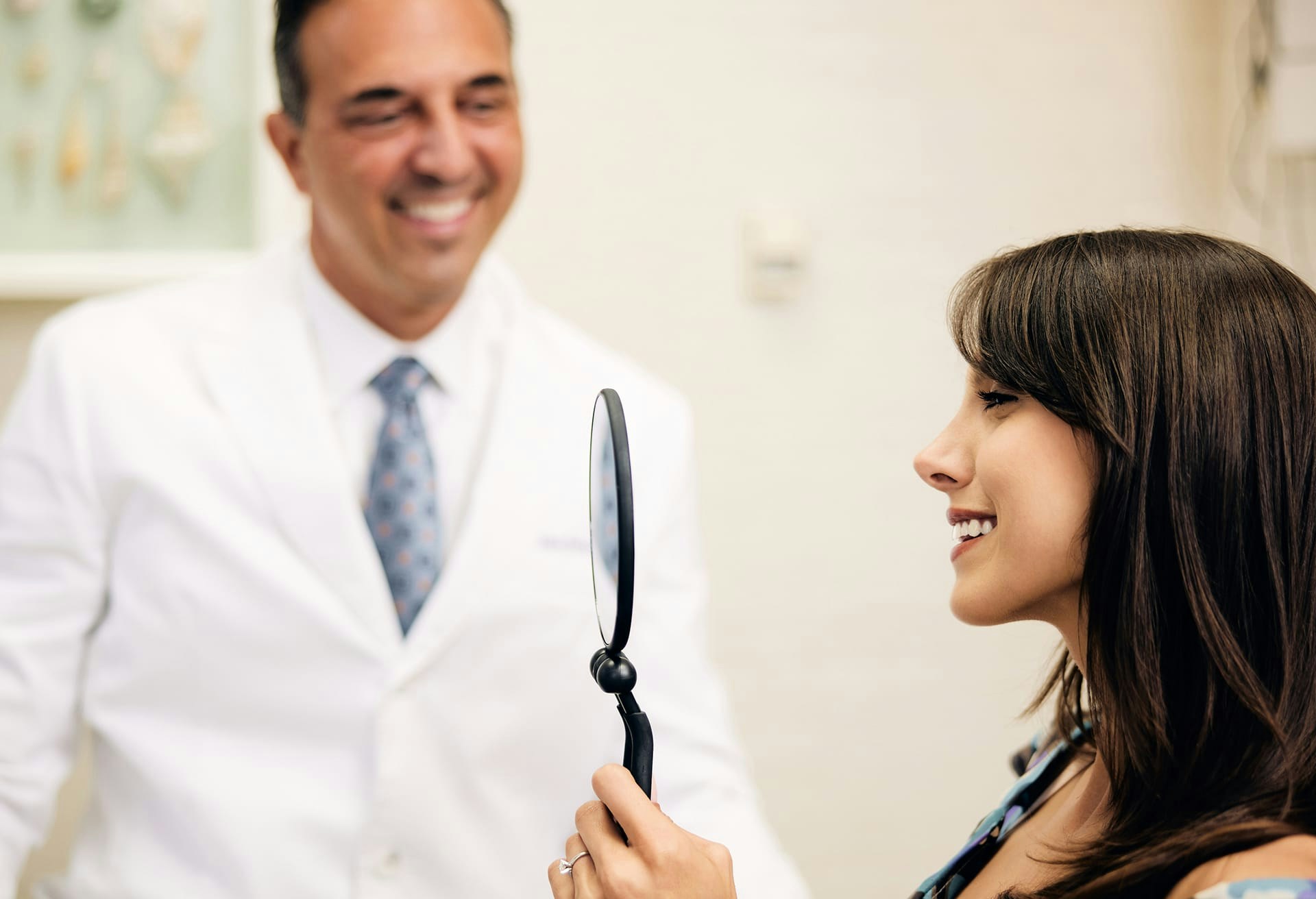 Patient Looking at Her Results