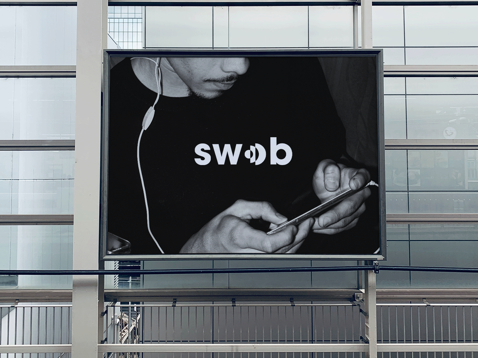 Billboard with marketing of the SWOB brand