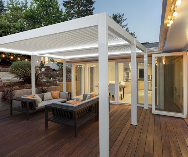 White pergola