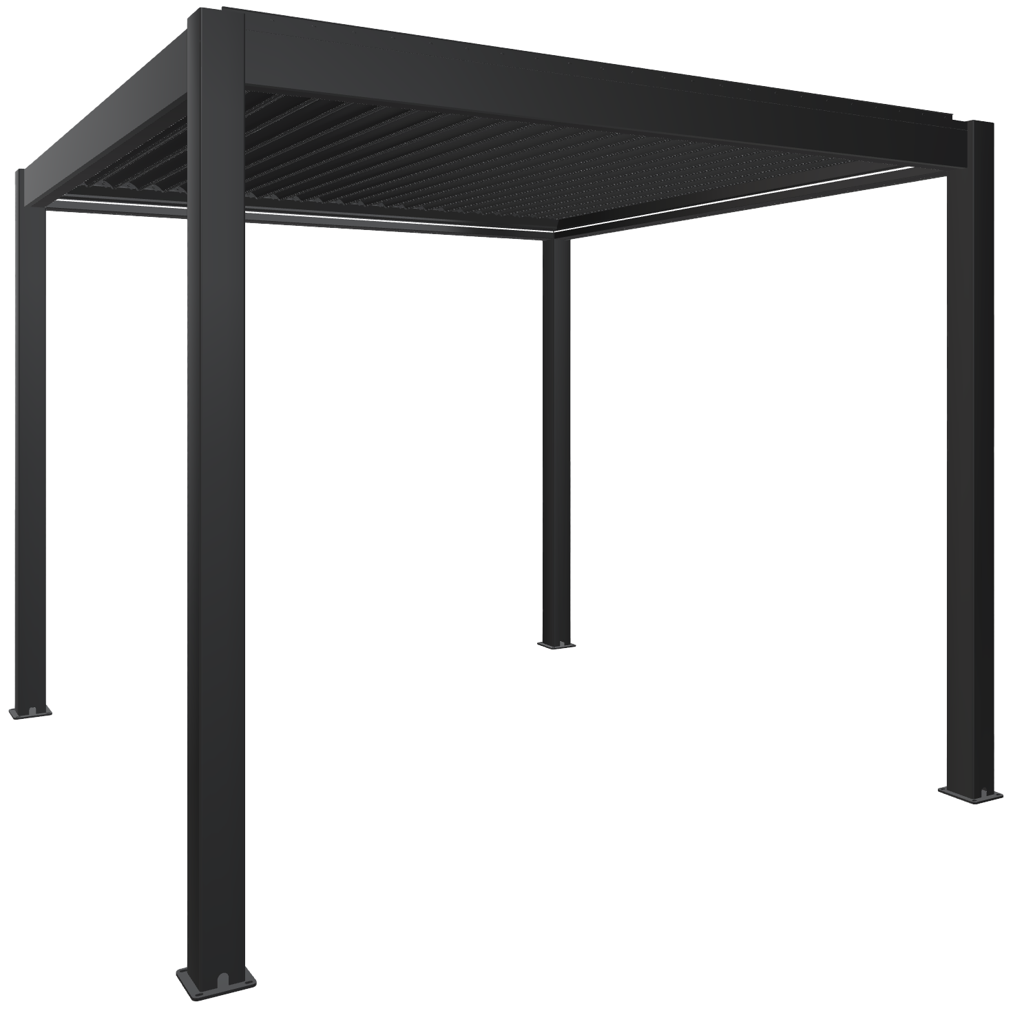 Charcoal Vortex pergola