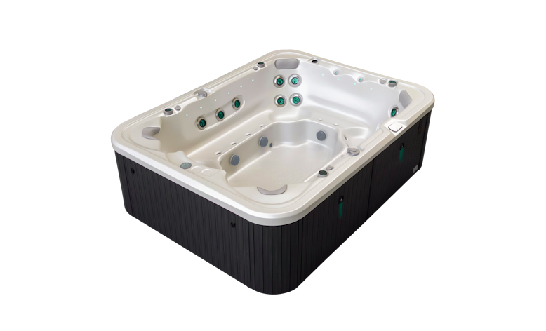 Angled view of the Vortex Titanium HP spa pool