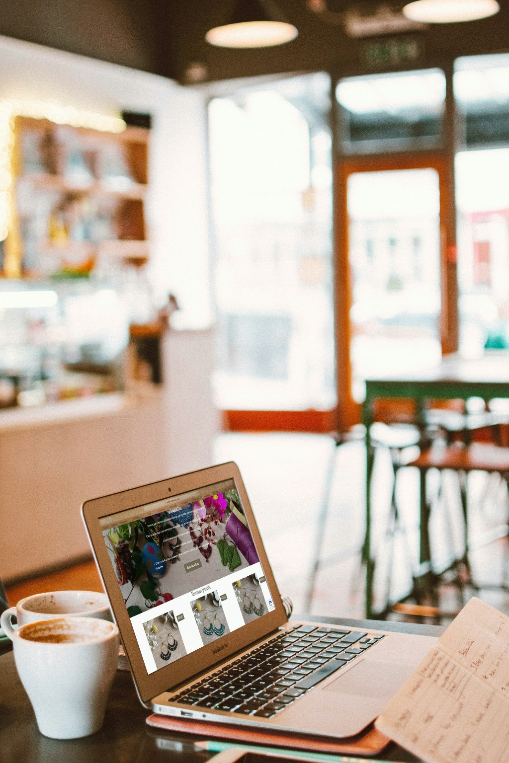 Le Temps du Lilas affichage du site sur un ordinateur portable