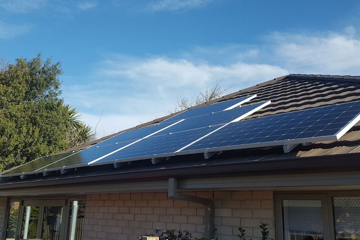 solarZero panels installed on Noeline Marsh and Greg Milne's home