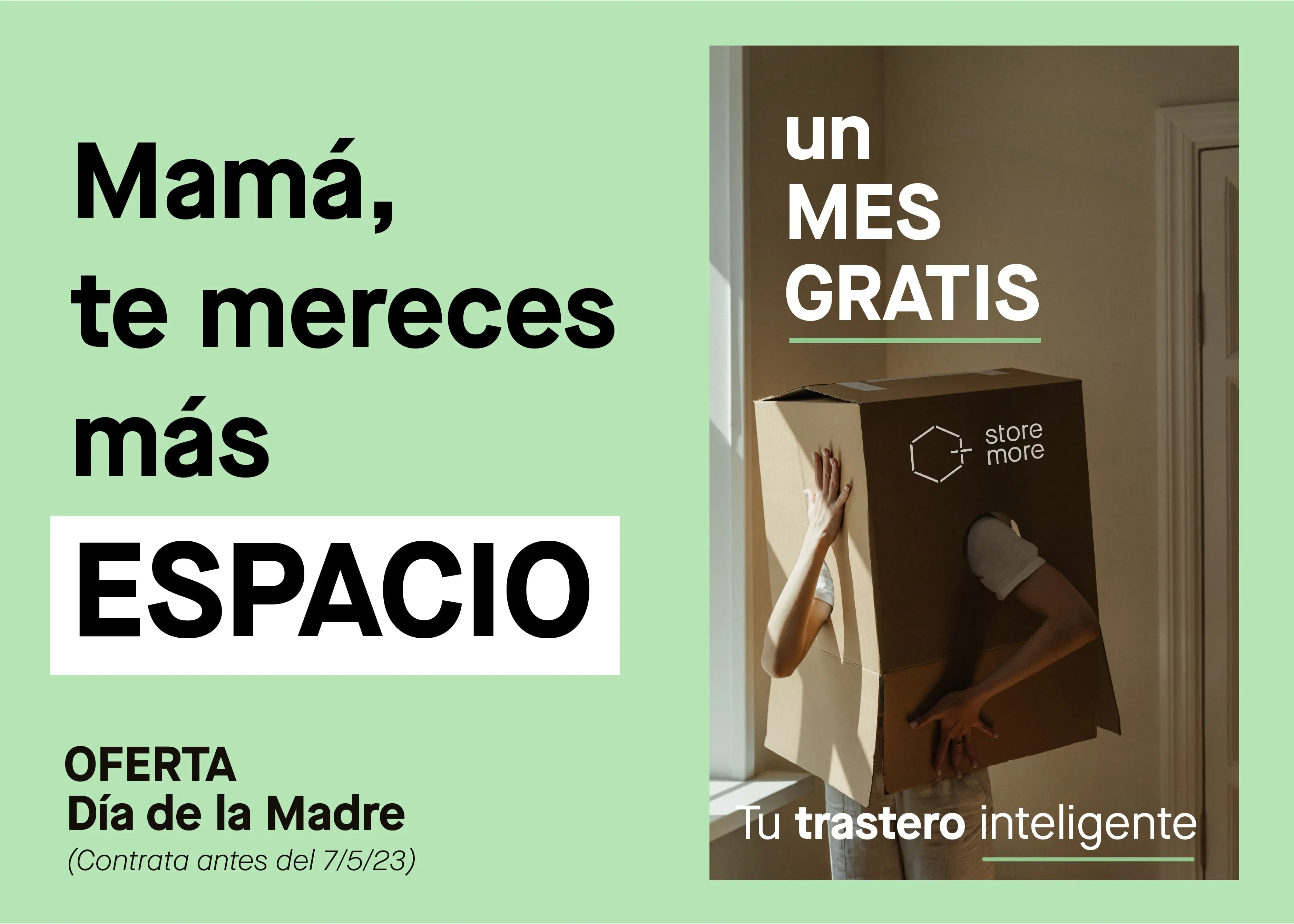 Storemore - Trasteros inteligentes - Oferta trasteros dia de la madre