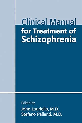 Copertina del libro "Clinical Manual for Treatment of Schizophrenia"