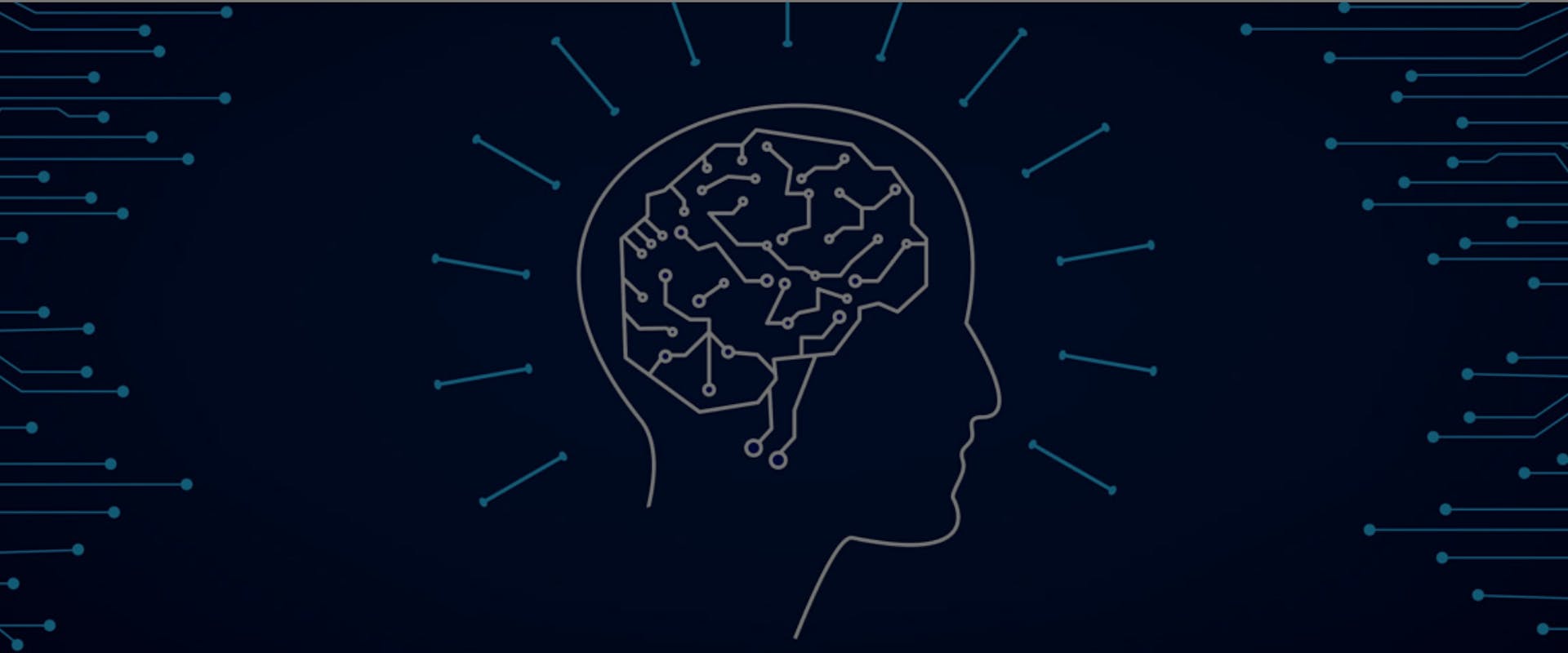 Immagine stilizzata di una persona di profilo e del suo cervello, rappresentato tramite una serie di linee e punti interconnessi tra loro dando l'idea di un insieme di reti connesse.
