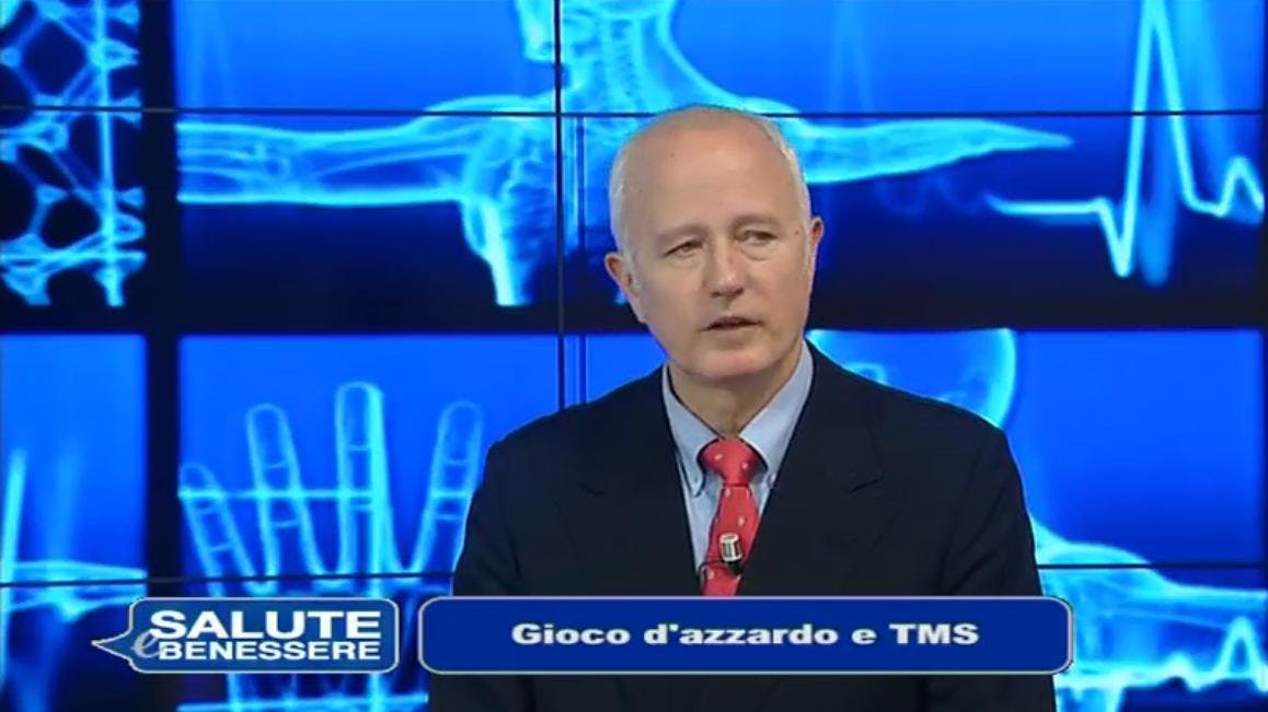 Schermata dell'intervento televisivo di Stefano Pallanti a "Salute e Benessere"