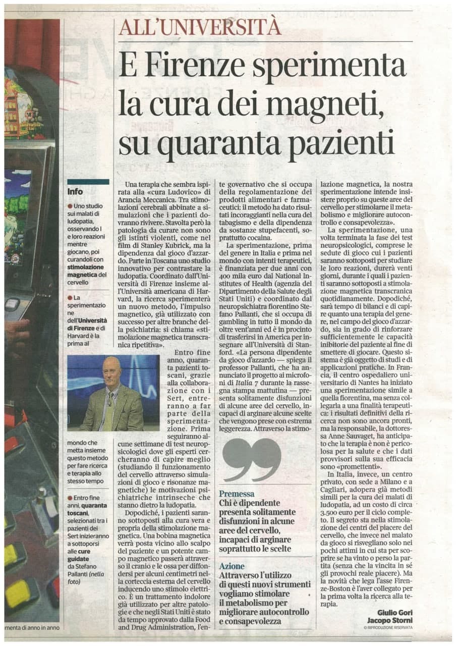 Rassegna stampa sul Gambling