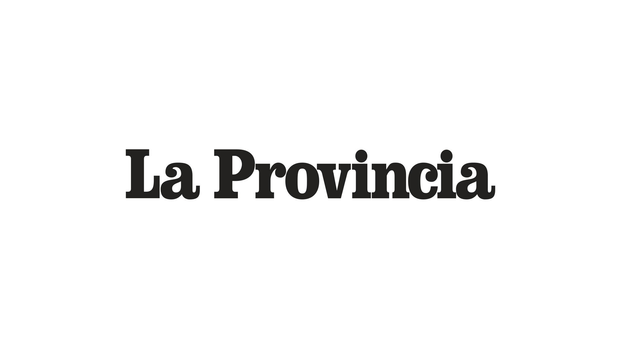 Logo del quotidiano "La Provincia di Como": scritta nera "La Provincia" su sfondo bianco.