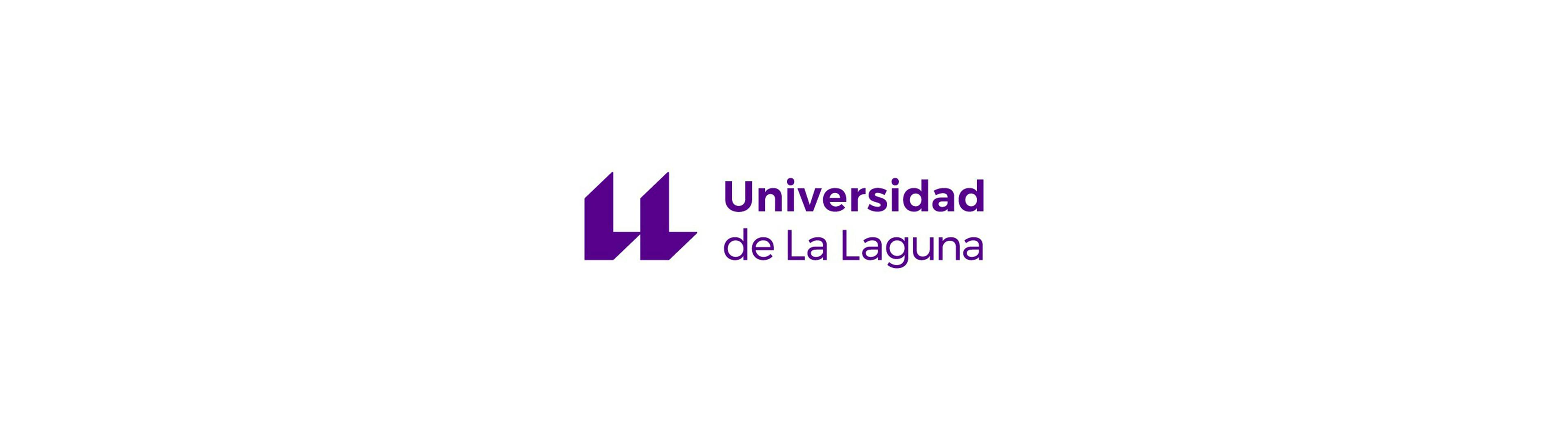Logo dell'Università de La Laguna: due "L" affiancate che somigliano a due virgolette aperte, con a fianco la scritta "Universidad de La Laguna".