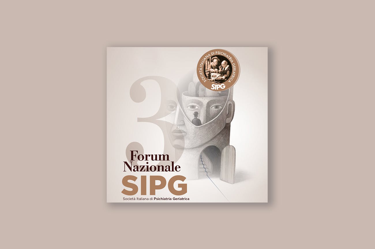 Copertina della locandina del 3° Forum Nazionale SIPG (Società Italiana di Psichiatria Geriatrica)