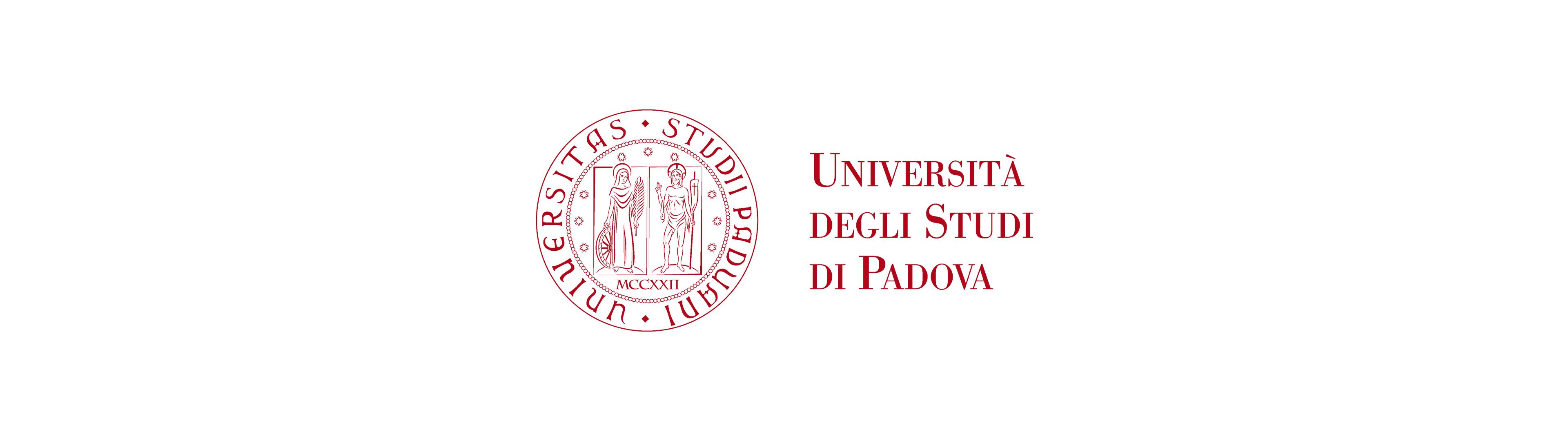 Red logo of the University of Padua on a white background.