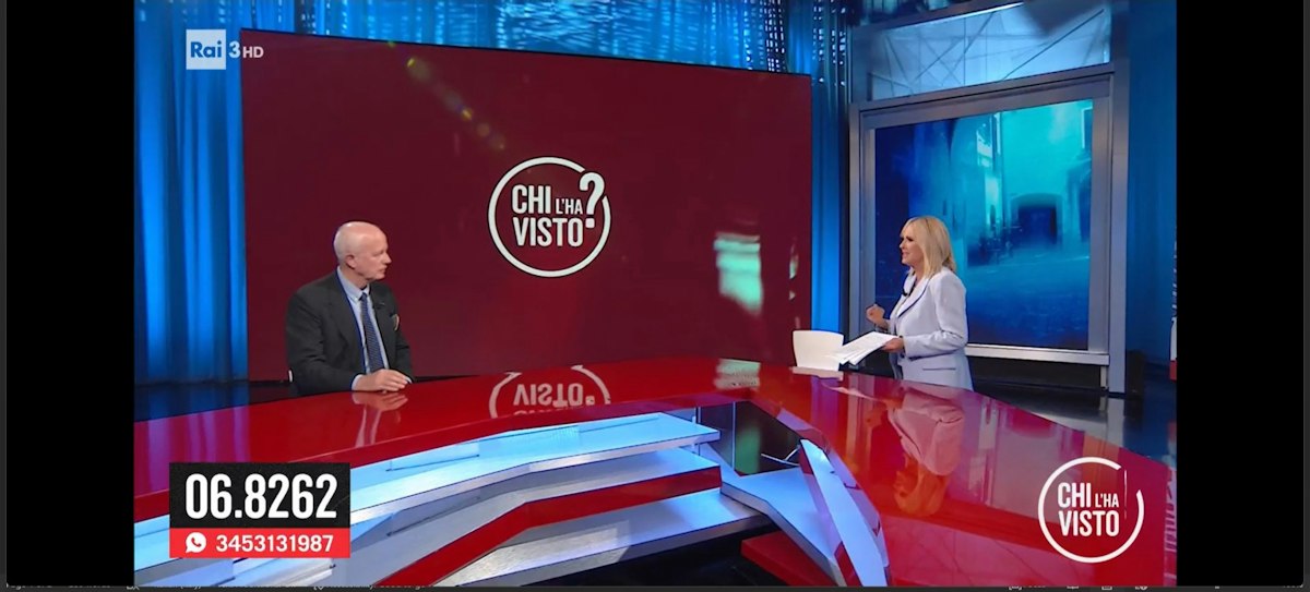 Il Prof. Pallanti ospite della trasmissione “Chi l'ha visto? RAI 3