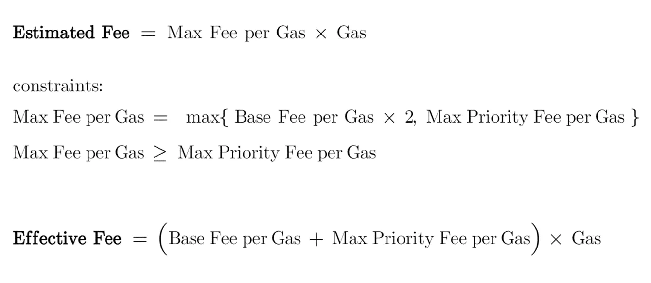 EIP-1559 fees calculation in WaaS