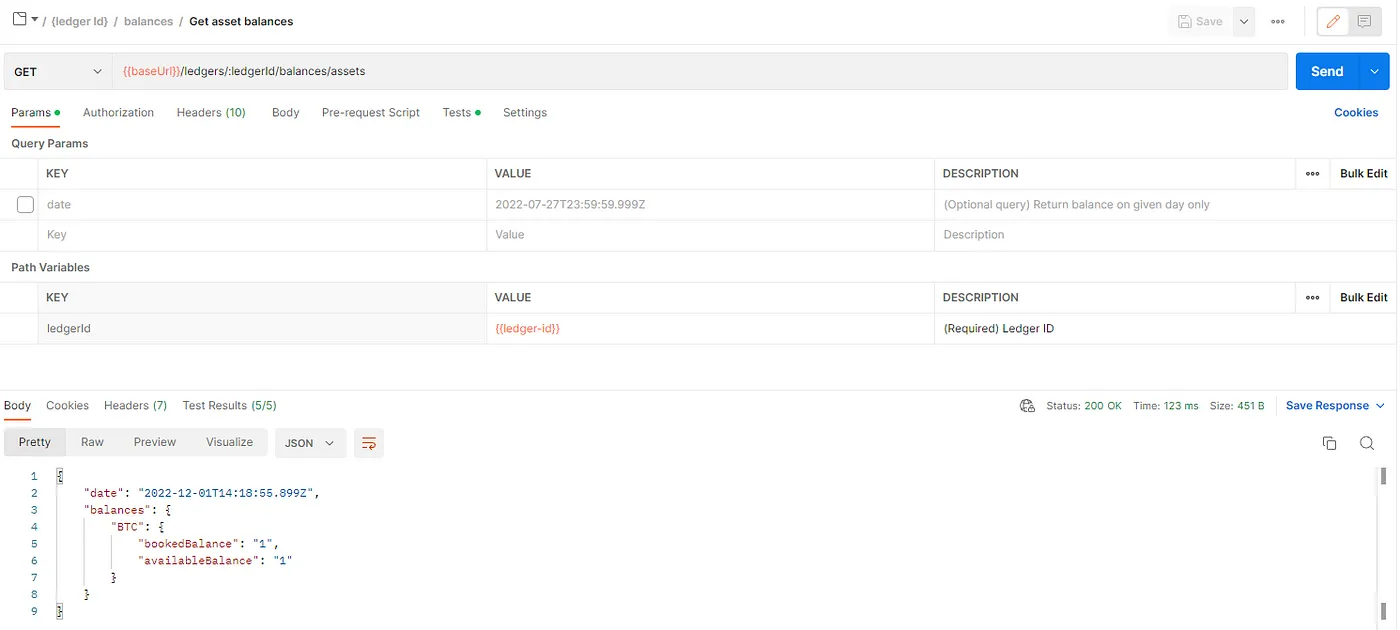 Endpoint returns 1 BTC